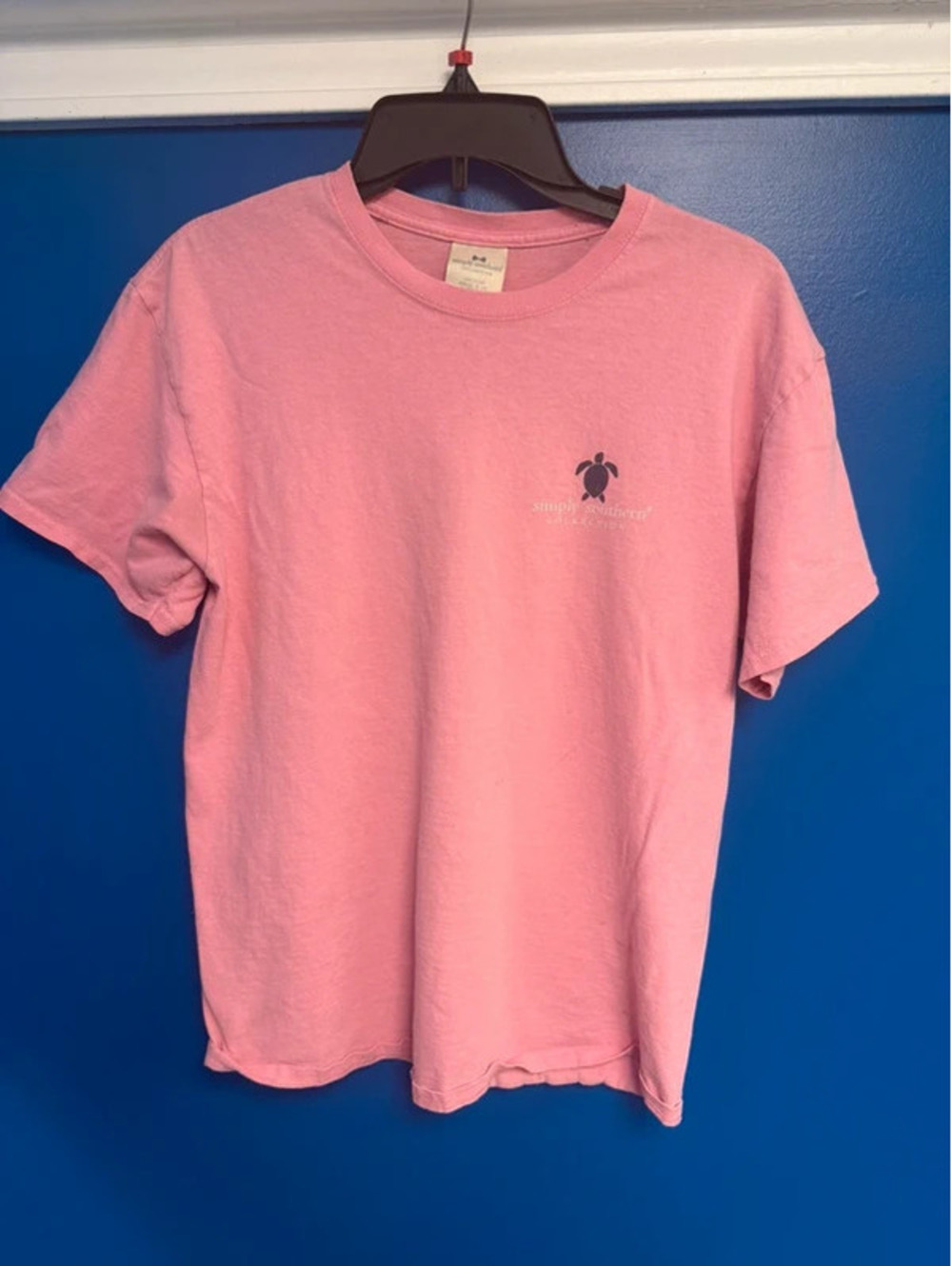 Simply Southern Medium Pink "Whatever Floats Your Boat" Sailboat T-Shirt